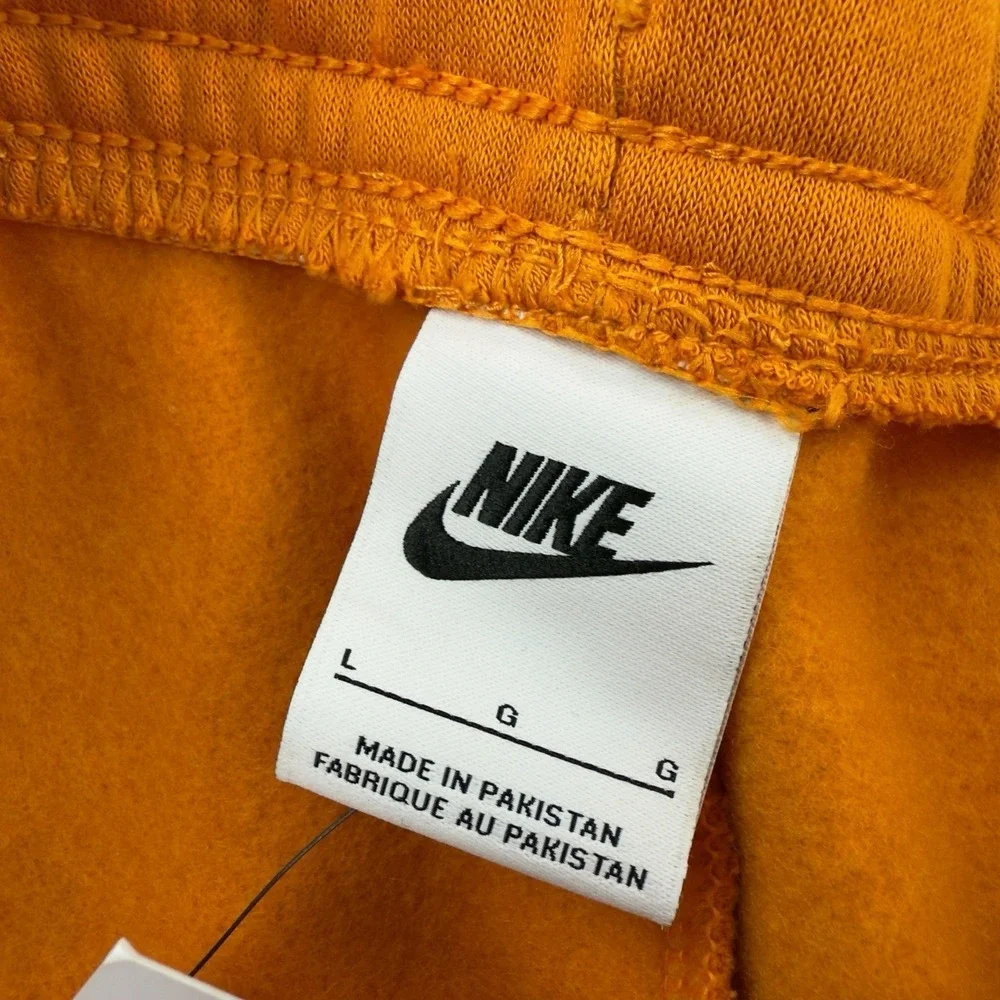 Nike Orange Cotton Polyester Drawstring Stretch Waist Shorts Women's Large‎ 7